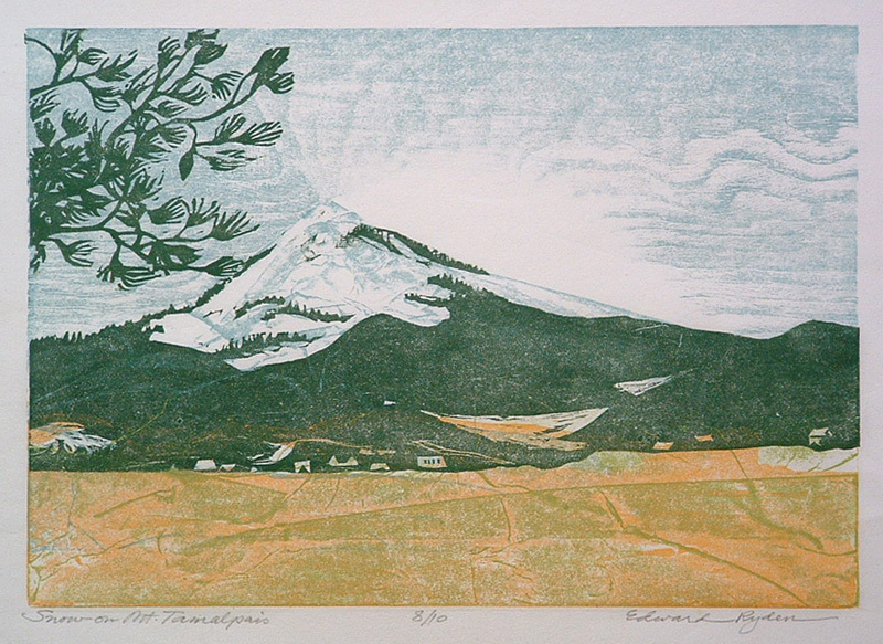 Snow on Mt. Tamalpais by Edward Ryden