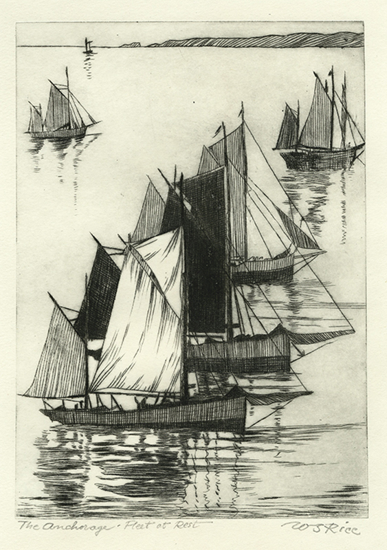 The Anchorage - Fleet at Rest by William Seltzer Rice