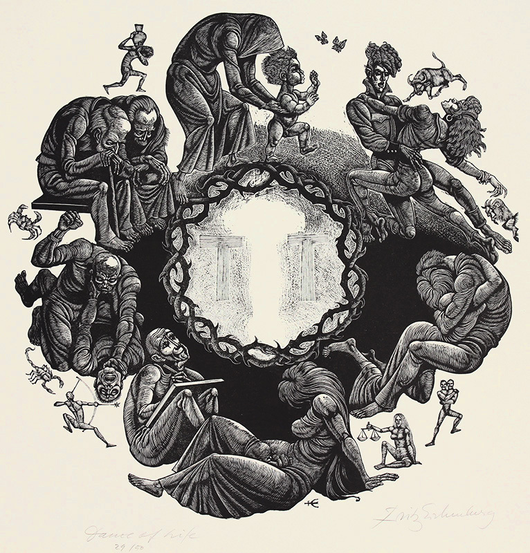 Game of Life by Fritz Eichenberg