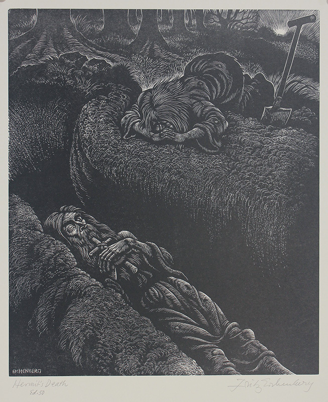 Hermits Death by Fritz Eichenberg