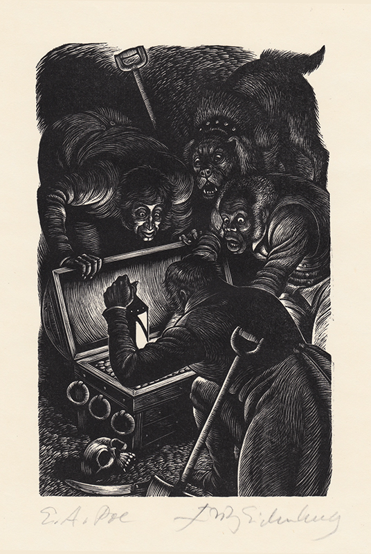 Tales Of Edgar Allen Poe - set of 30 woodengravings by Fritz Eichenberg
