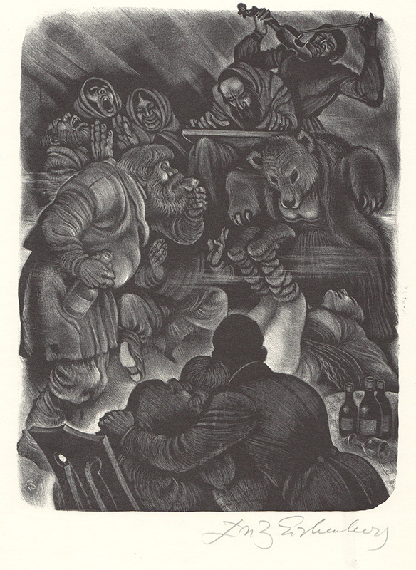 The Orgy for The Brothers Karamazov by Fyodor Dostoevsky by Fritz Eichenberg