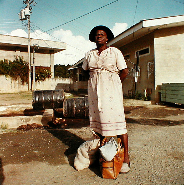 Woman in White Dress from Tobago, West Indies by Carol Fisher
