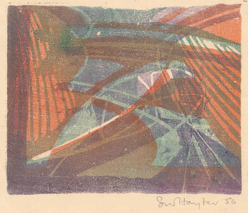 Greeting Card for 1956-57 by Stanley William Hayter