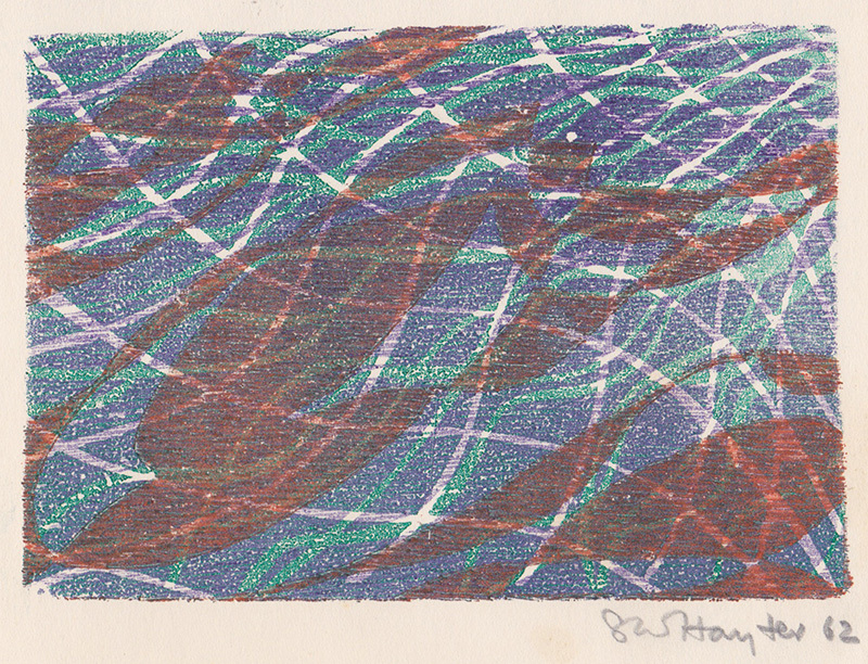 Greeting Card for 1961-62 by Stanley William Hayter