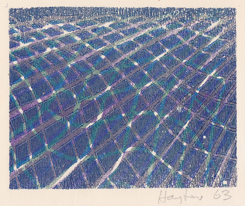 Greeting Card for 1963-64 by Stanley William Hayter