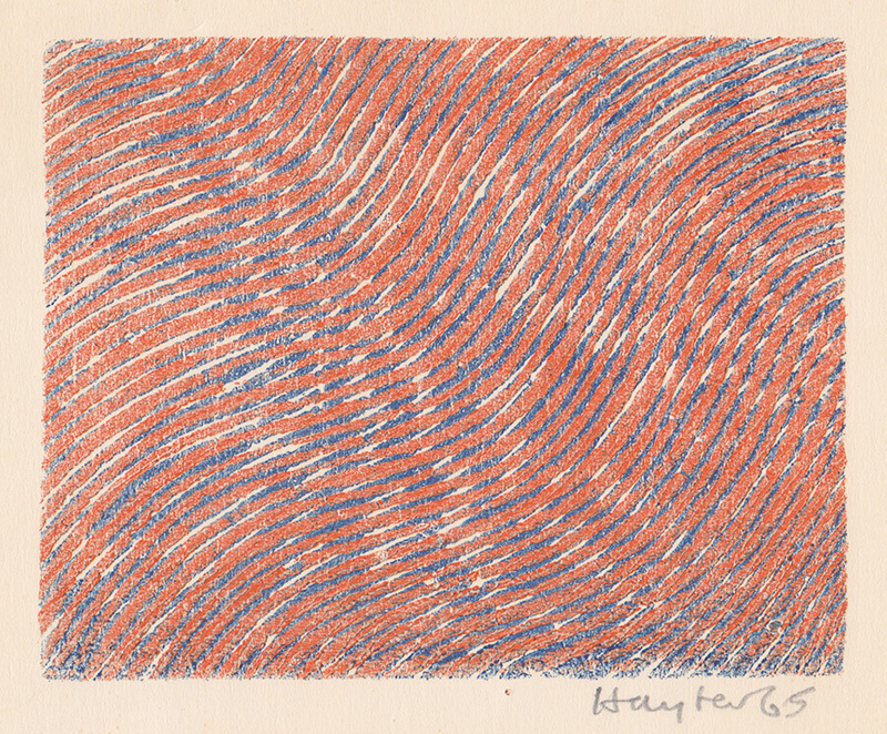 Greeting Card for 1965-66 by Stanley William Hayter
