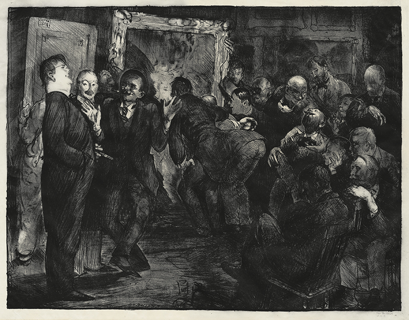 Artists Judging Works of Art by George Wesley Bellows
