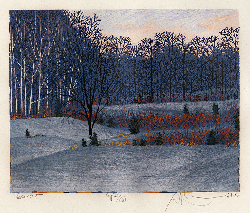 Sunset by Gordon Louis Mortensen