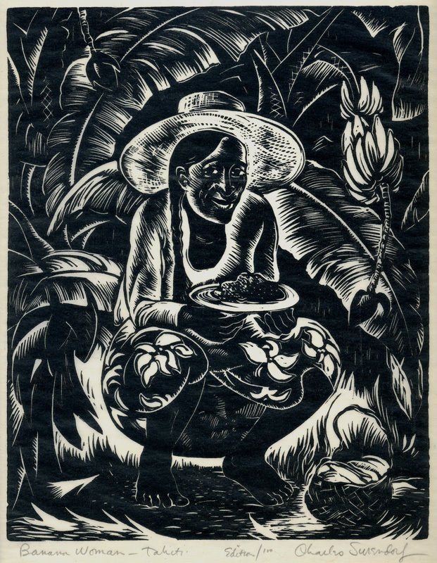 Banana Woman-Tahiti by Charles Frederick Surendorf