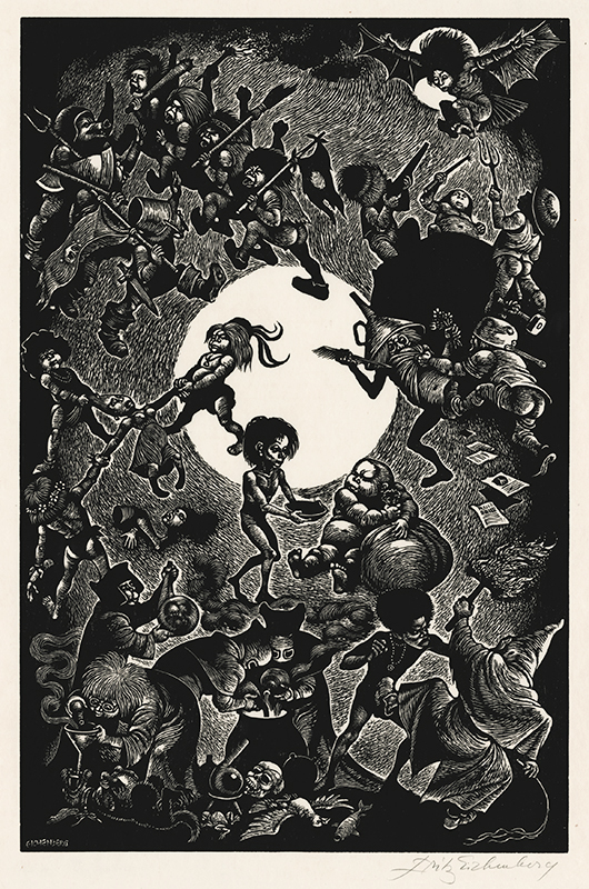 In Praise of Folly (Portfolio of 10 xylographs) by Fritz Eichenberg