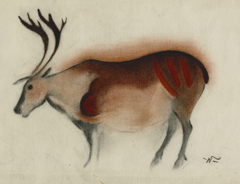 (Elk Cave Drawing) by John William Winkler