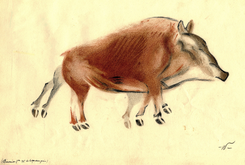 (Boar Cave Drawing) by John William Winkler