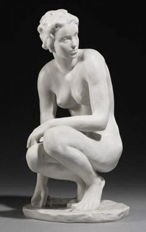 Hockende by Fritz Klimsch