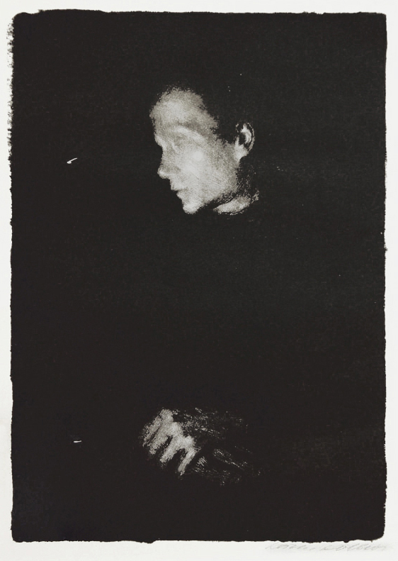 Arbeiterfrau im Profil Nach Links (Worker Woman in profile towards left) by Kathe Kollwitz