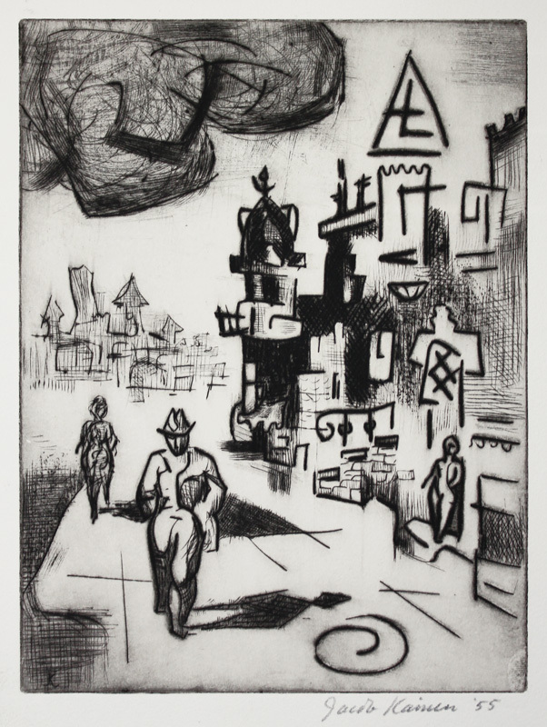 Pedestrians (also called The Pedestrian) by Jacob Kainen