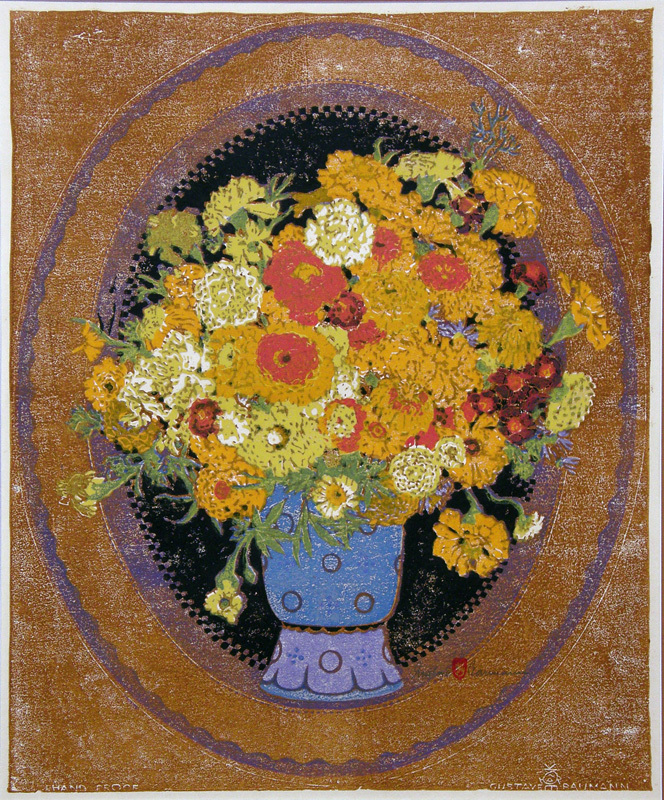 Marigolds by Gustave Baumann