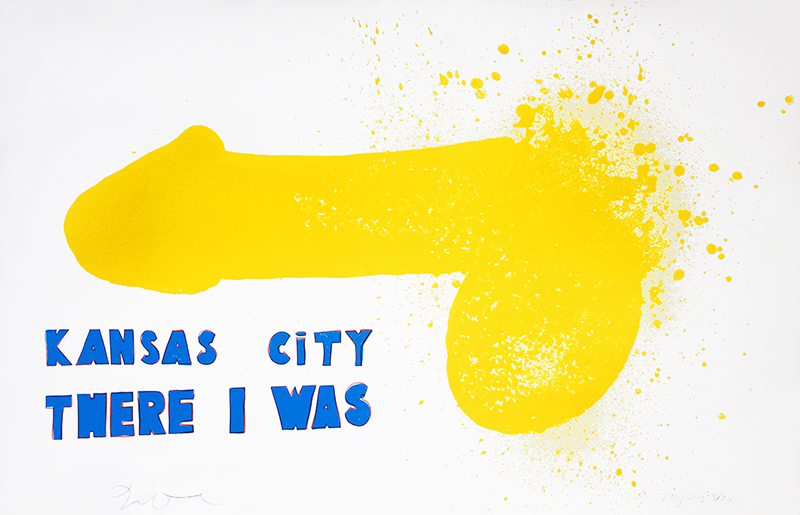 Kansas City There I Was - From the Oo La La portfolio - collaboration with Ron Padgett by Jim Dine