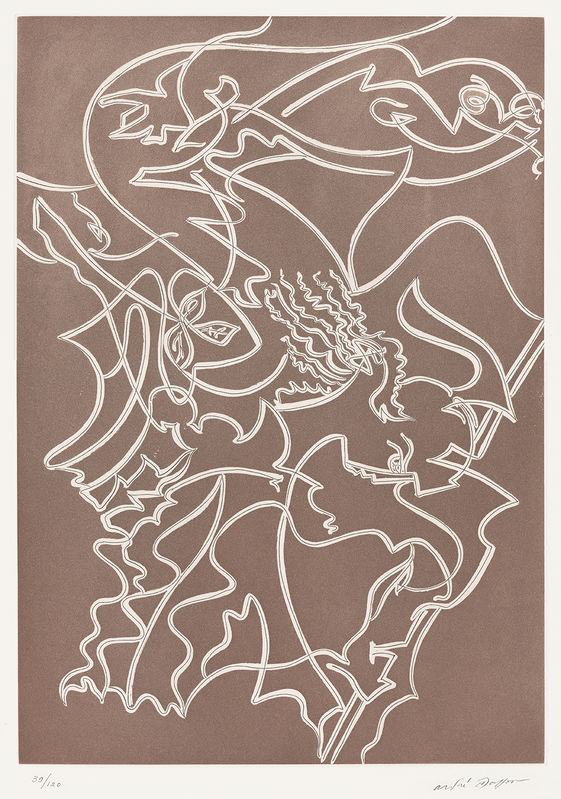 Athena - Pl. I from the LOdyssee portfolio by Andre Masson