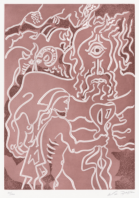 Cyclope - Pl. IV from the LOdyssee portfolio by Andre Masson