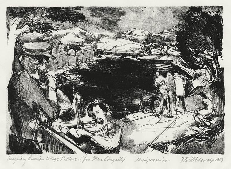 Imaginary Russian Village Picture (for Marc Chagall) by Kevin Fletcher