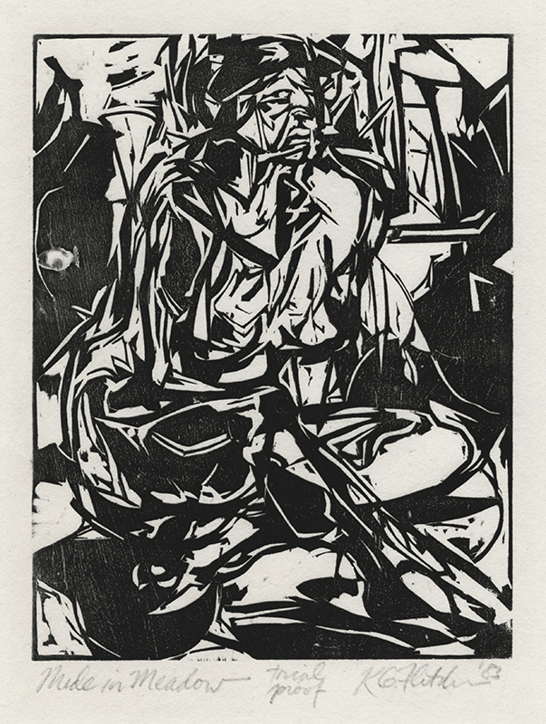 Nude in Meadow by Kevin Fletcher