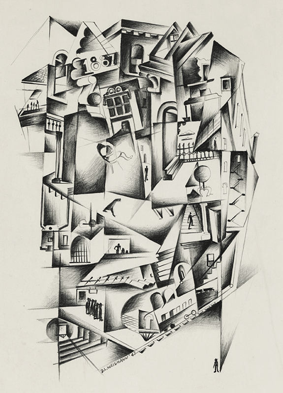 (Cityscape) by Donald Leroy Weismann