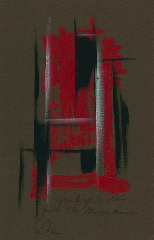 (Hand-painted greeting card) by Donald Leroy Weismann