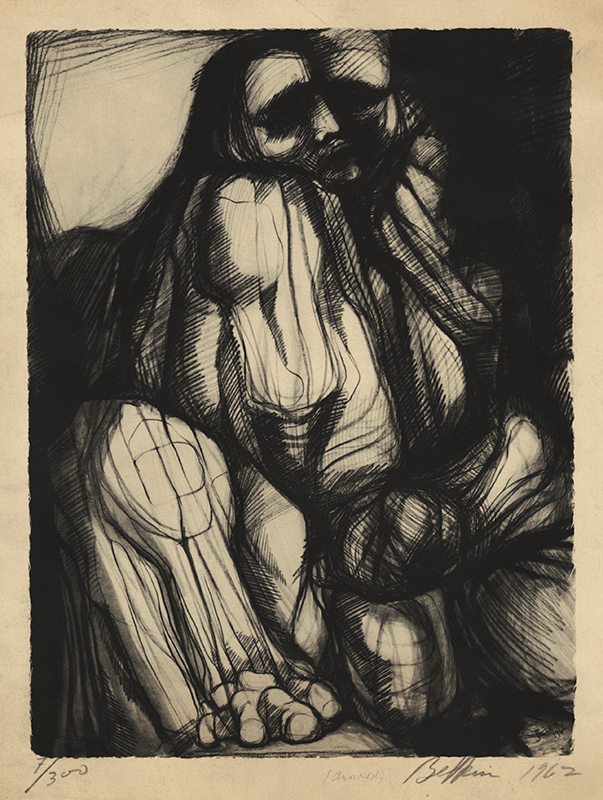 Untitled (seated woman) by Arnold Belkin