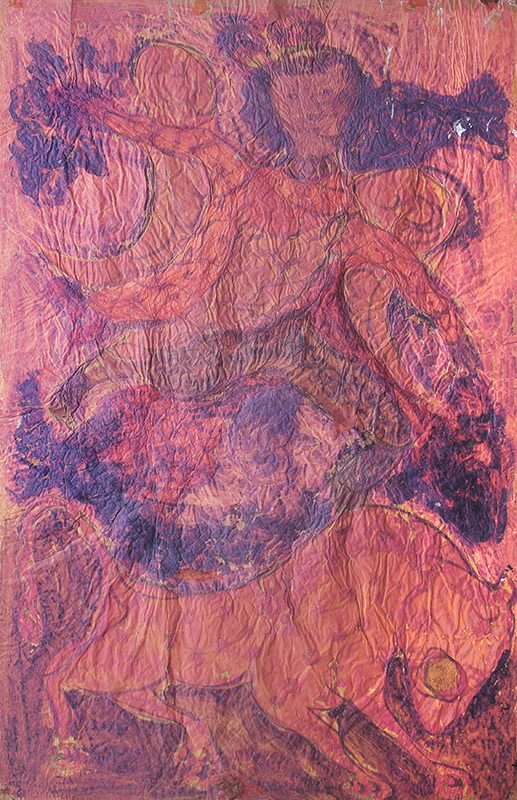 (Angel with bird standing atop a leopard) by Jesus Reyes Ferreira