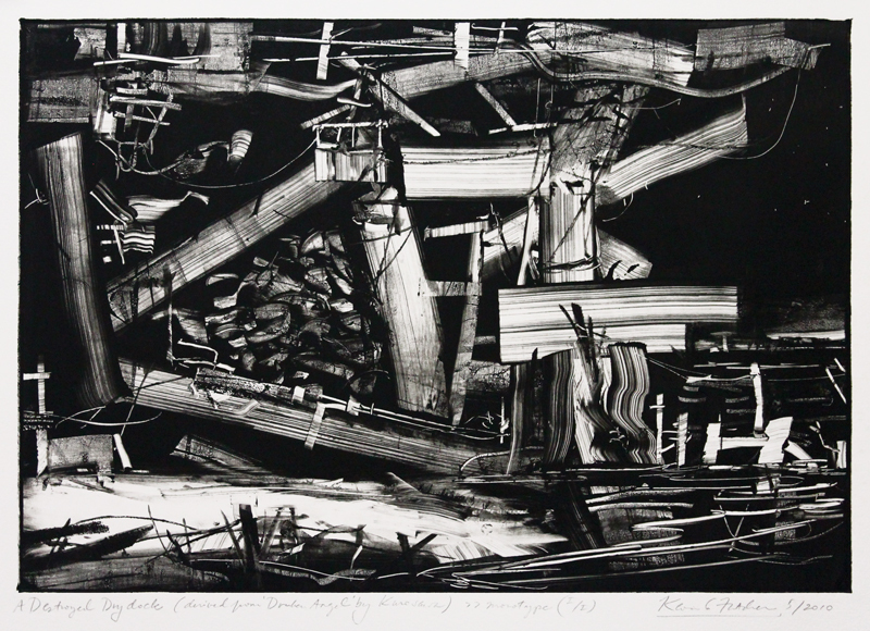 A Destroyed Drydock (derived from Drunken Angel by Kurosawa) by Kevin Fletcher