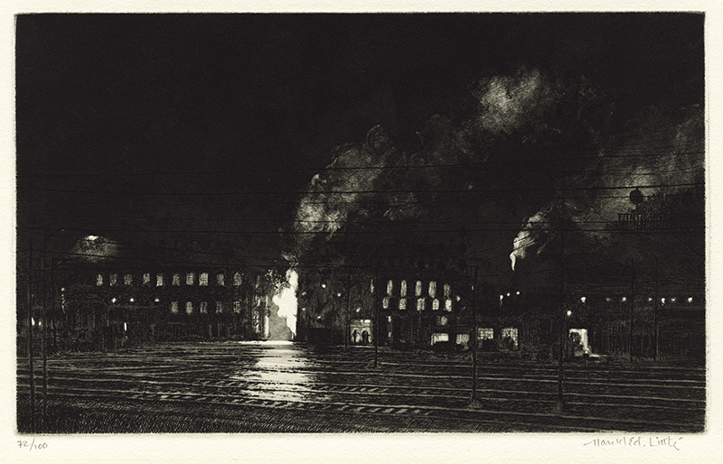 Nocturne: The Foundry, East End N & W Shops, Roanoke by Harold E. Little