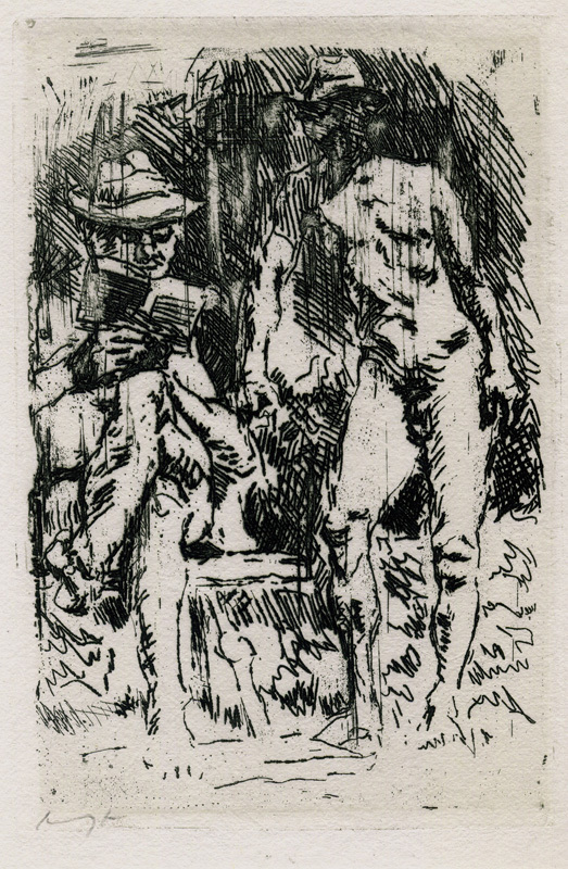 Der Lesende (Man Reading) by Leo Lesser Ury