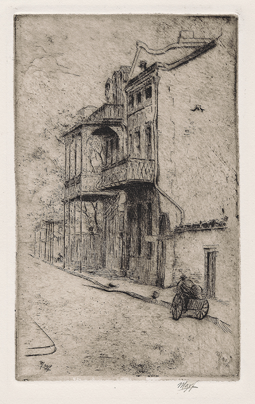 Untitled street scene New Orleans French Quarter. by Robert Bledsoe