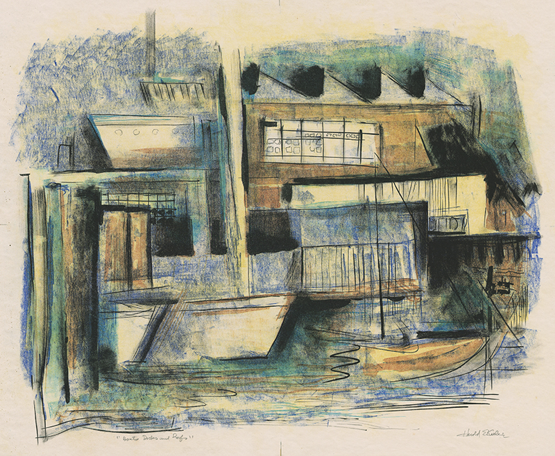 Boats, Docks, and Roofs by Harold Emerson Keeler