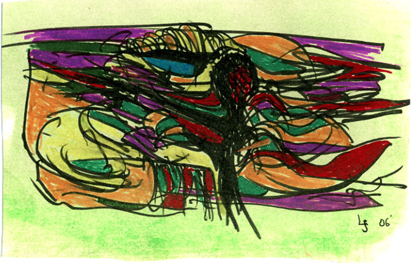 Untitled (multiple-color abstract) by Lowell Gooch Jenkins