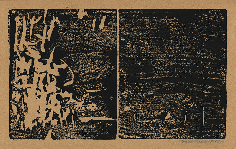 Untitled abstraction by Robert Rauschenberg