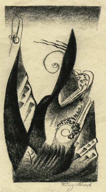 Untitled abstraction by Kingsley Dawson Brock