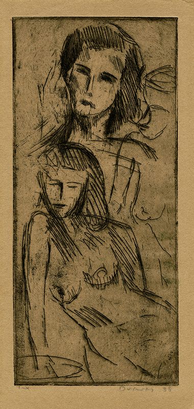 Two Figures by Werner Drewes
