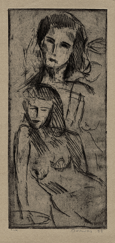 Two Figures by Werner Drewes