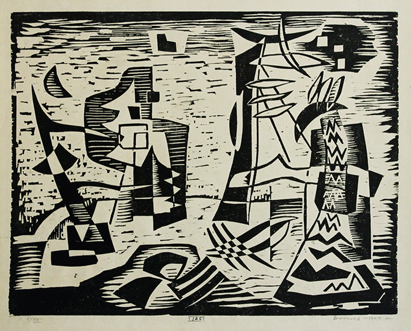 Indian Motif by Werner Drewes