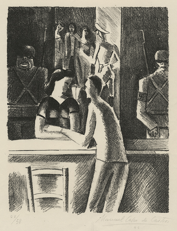 Frontstalag 122 - portfolio of 12 lithographs by Manuel Cano de Castro