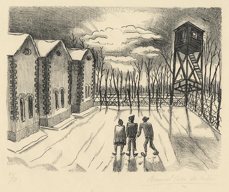 Frontstalag 122 - portfolio of 12 lithographs by Manuel Cano de Castro