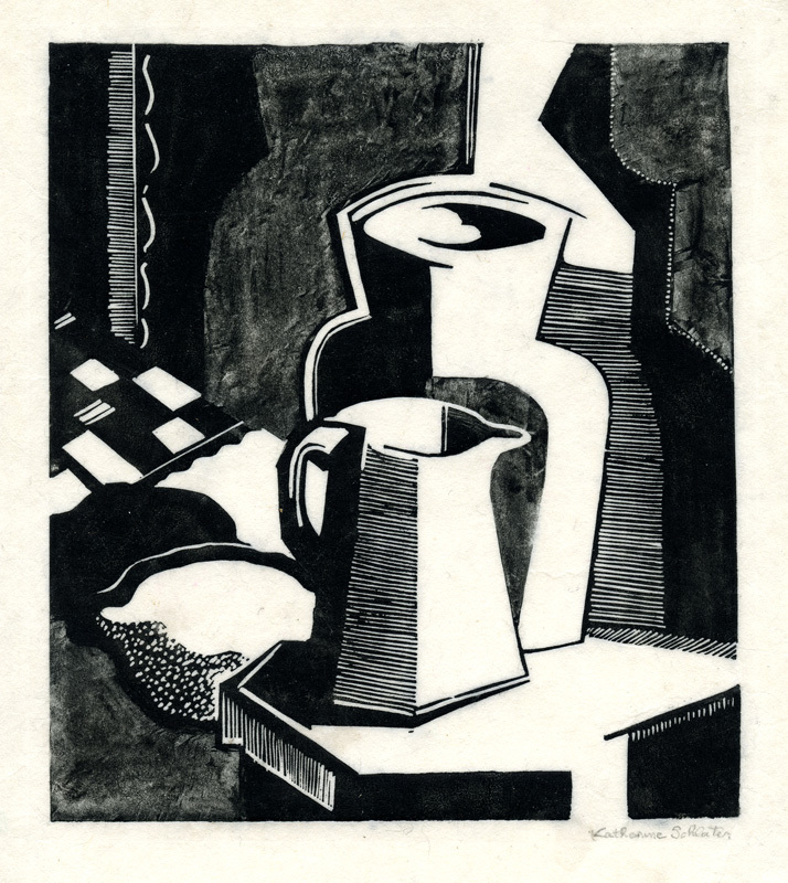 (Still Life: Pitcher and Vase) by Katherine Schlater
