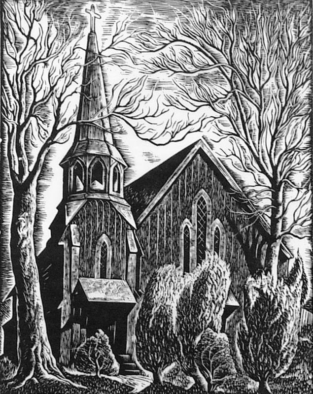 Little Red Church -Sonora by Charles Frederick Surendorf