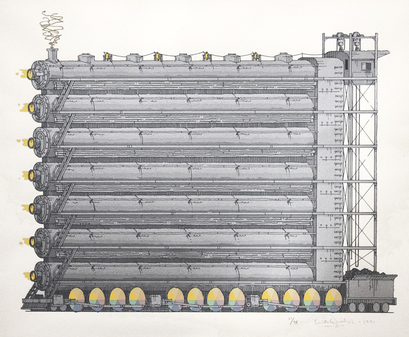 Six Rainbow Trains: Elevated by William Richard Crutchfield