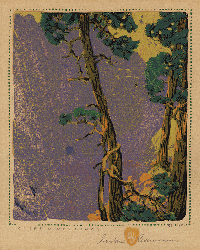 Cliffdwellings by Gustave Baumann