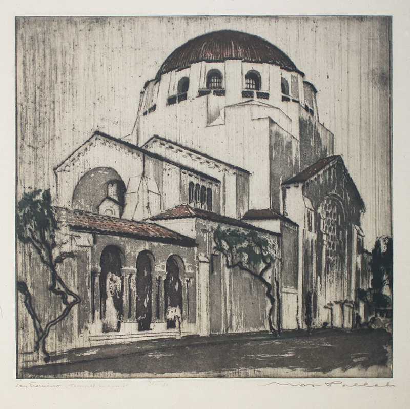 San Francisco. Temple Emanu-El by Max Pollak