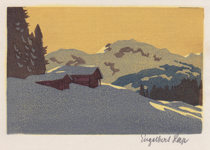 (mountain chalets in winter ) by Engelbert Lap
