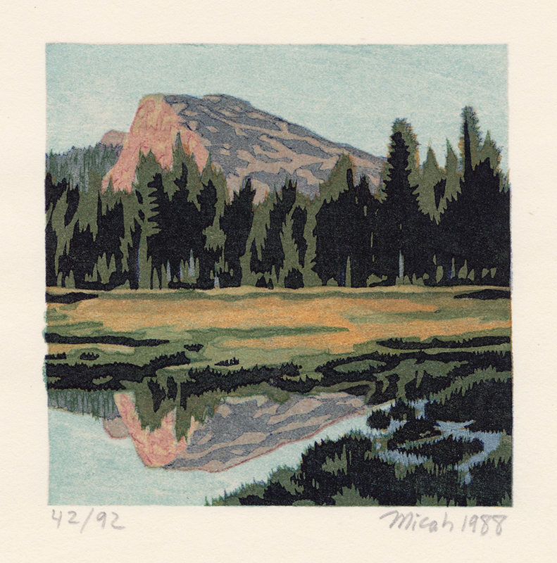 Tuolumne: Yosemite, Book I - A Suite of Five Color Woodblock Prints by Micah Schwaberow